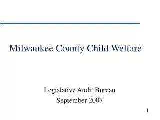 Milwaukee County Child Welfare