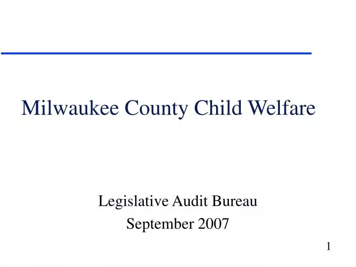 milwaukee county child welfare