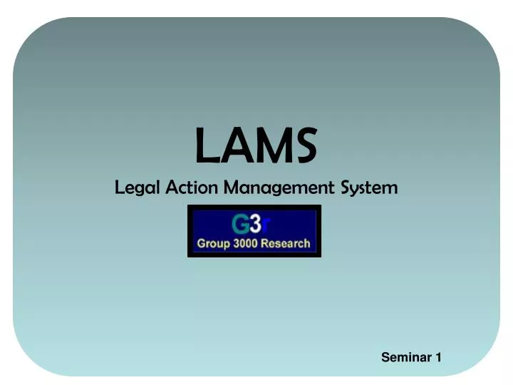 lams legal action management system