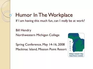 Humor In The Workplace