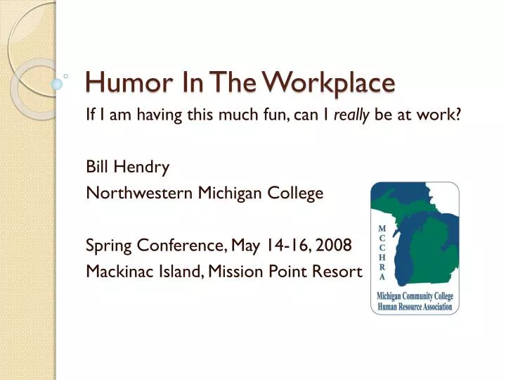 humor in the workplace