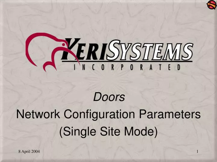 doors network configuration parameters single site mode