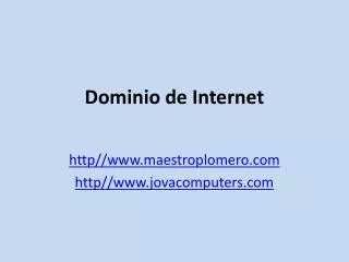 dominio de internet
