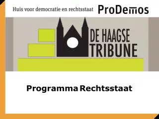 programma rechtsstaat