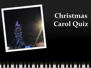 Christmas Carol Quiz