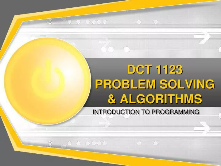 dct 1123 problem solving algorithms
