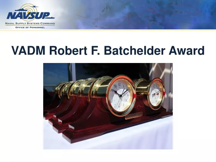 vadm robert f batchelder award