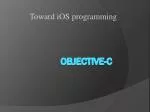 Objective-C - slide 1