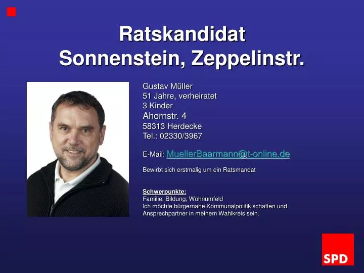 ratskandidat sonnenstein zeppelinstr