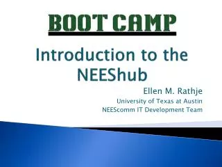 Introduction to the NEEShub