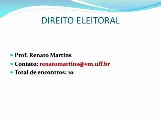 direito eleitoral