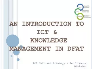 ICT Unit and Strategy &amp; Performance Division Pre-posting Training, June 2014