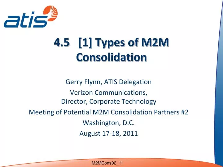 4 5 1 types of m2m consolidation