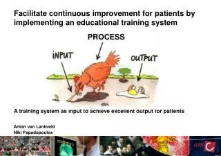 A training system as input to achieve excellent output for patients