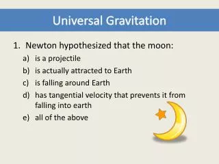 Universal Gravitation