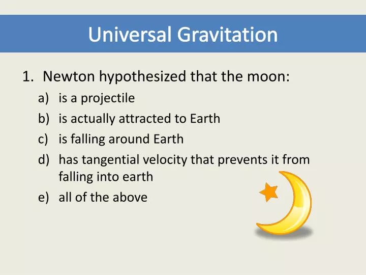 universal gravitation