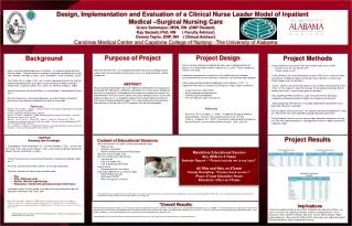 Design, Implementation and Evaluation of a Clinical Nurse Leader Model of Inpatient