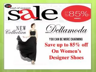 Save up to 85% off on Womens Designer Shoes