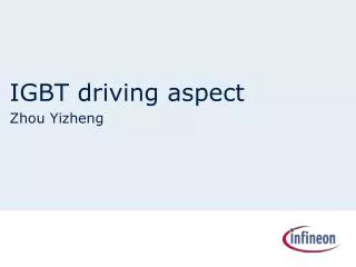 IGBT driving aspect