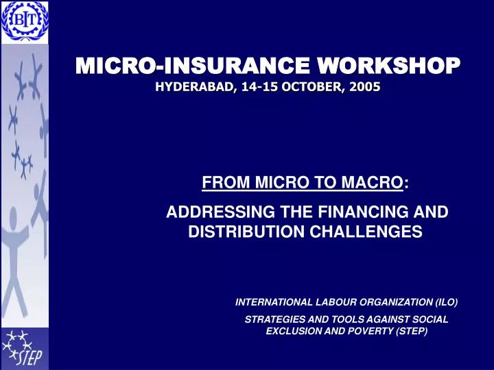 micro insurance workshop hyderabad 14 15 october 2005