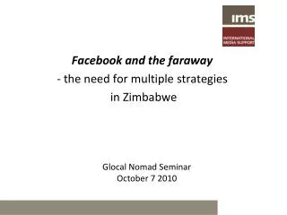 Facebook and the faraway the need for multiple strategies in Zimbabwe