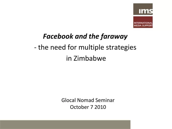 facebook and the faraway the need for multiple strategies in zimbabwe