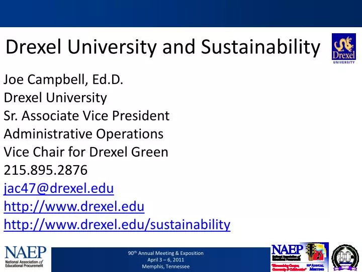 drexel university and sustainability