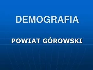 demografia