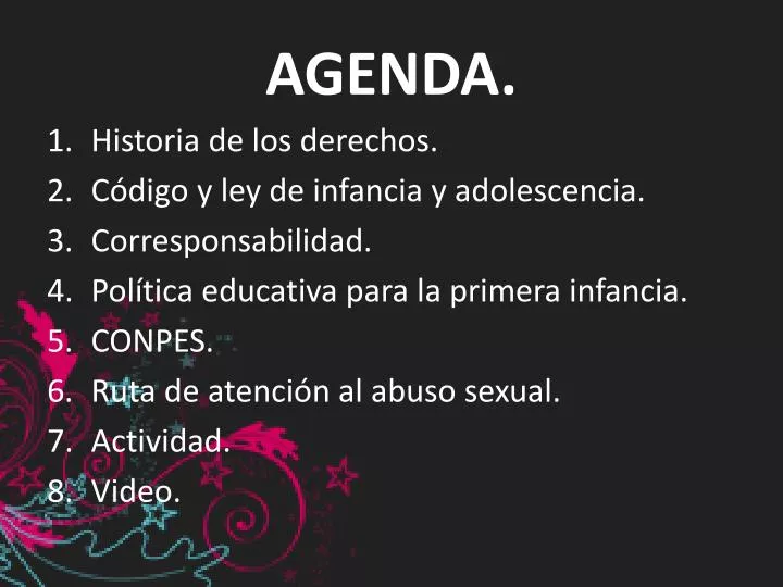 agenda