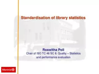 Standardisation of library statistics