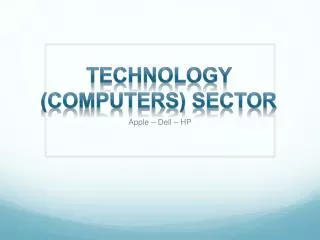 Technology (Computers) Sector