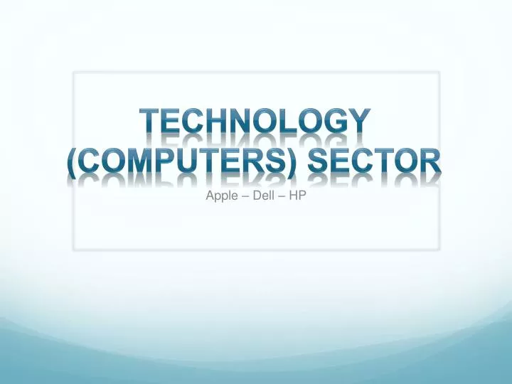 technology computers sector