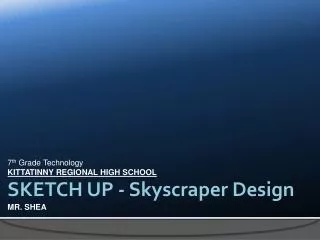 SKETCH UP - Skyscraper Design