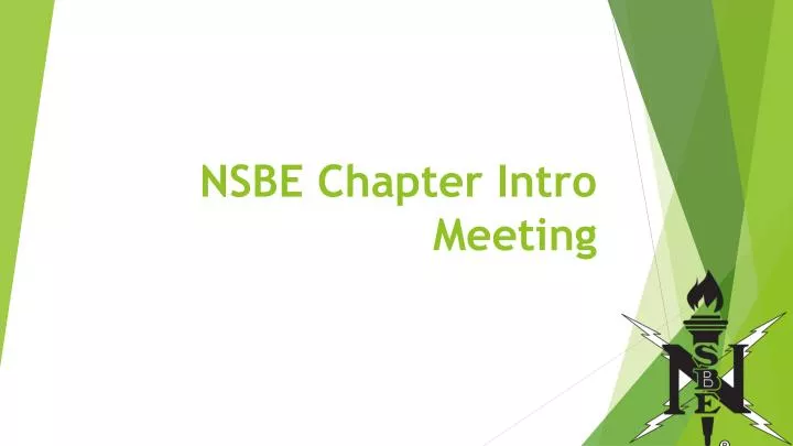 nsbe chapter intro meeting