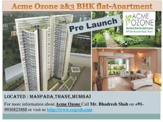Description of Prelaunch Luxury residential 2 & 3 bhk flat