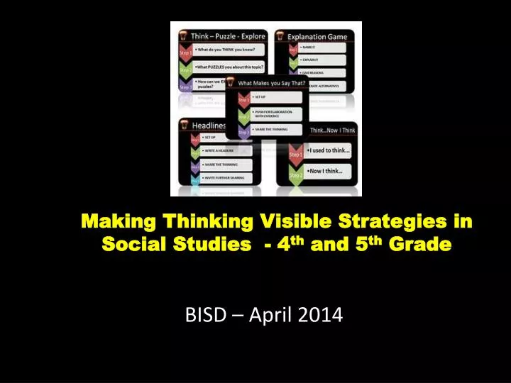 making thinking visible strategies in social studies 4 th and 5 th grade