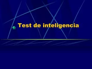 test de inteligencia