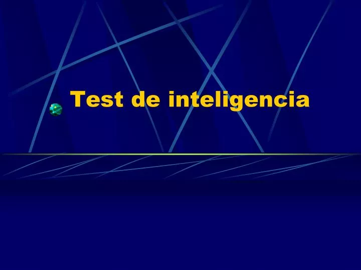 test de inteligencia