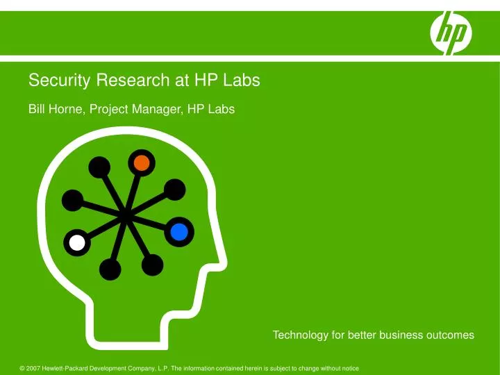 security research at hp labs