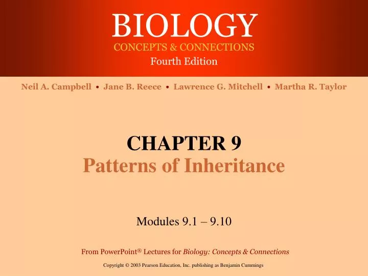 chapter 9 patterns of inheritance