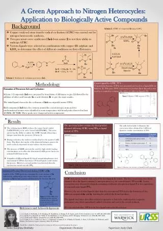 A Green Approach to Nitrogen Heterocycles : Application to Biologically Active Compounds