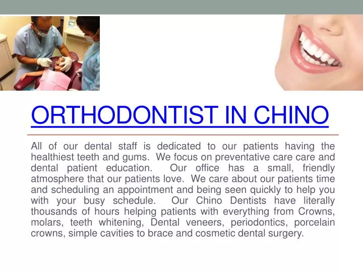 orthodontist in chino
