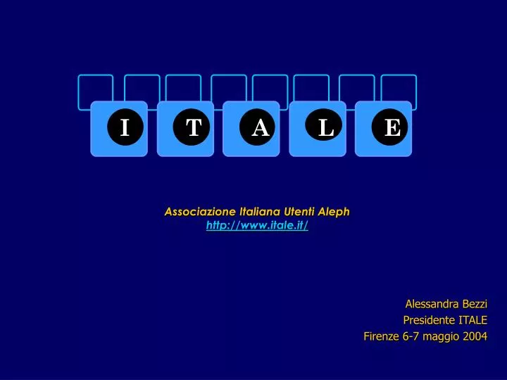 associazione italiana utenti aleph http www itale it