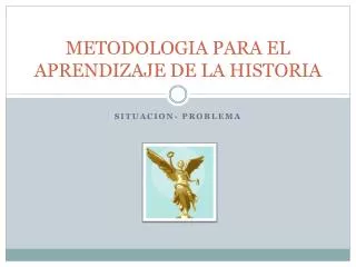 metodologia para el aprendizaje de la historia