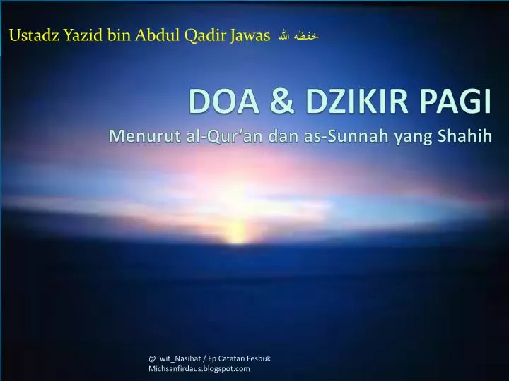 doa dzikir pagi menurut al qur an dan as sunnah yang shahih