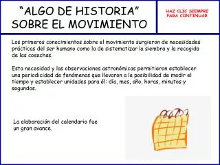 algo de historia sobre el movimiento