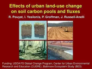 Effects of urban land-use change on soil carbon pools and fluxes