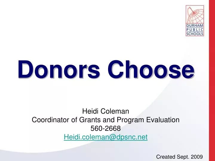 donors choose