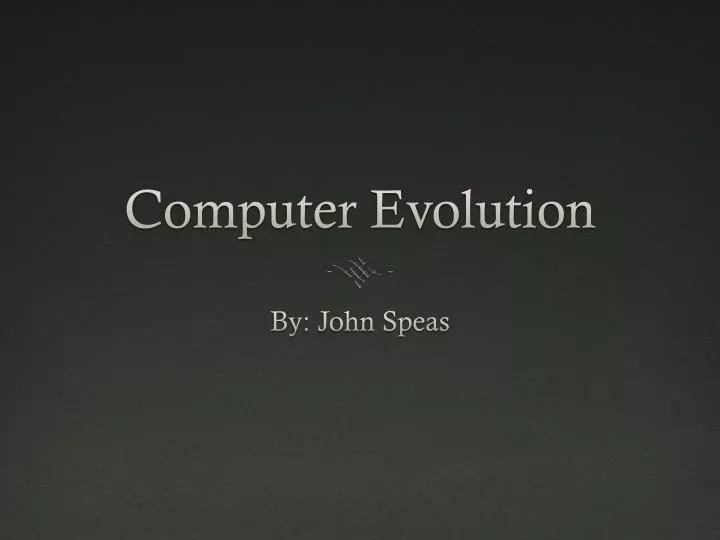 computer evolution