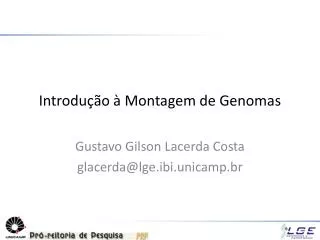 introdu o montagem de genomas